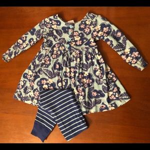 Hanna Andersson 90 dress and matching pants